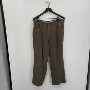 Tommy Bahama Mens Silk Pants 34 Brown Bamboo Blend Textured Casual Vacation